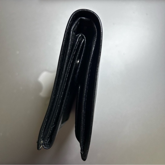 Black bifold leather wallet by Swank 5” x 3-3/4” x 5/8” - Picture 10 of 11
